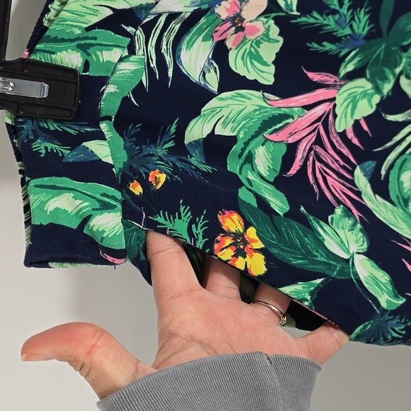 {LOFT} Fluid Wide Leg Pants in Botanical Print - Size XL - Picture 9 of 13